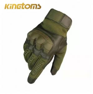 China Synthetic Outdoor Tactical Gear Glove Anti Skid Khaki Nylon Micro Fiber on sale