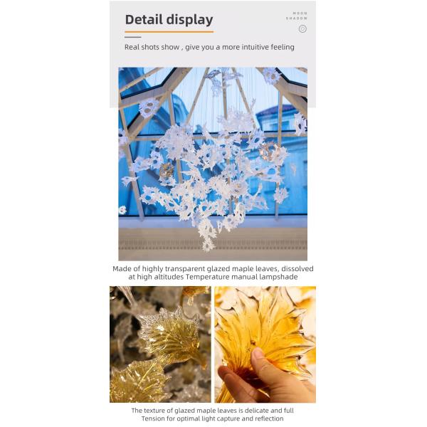 LED Light Source Crystal Glass Project Chandeliers For Lobby