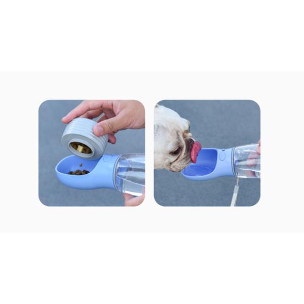 Dog Travel Water Bottle 2 In 1 Pet Feeders Detachable O Shaped