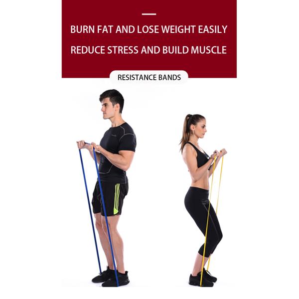 600MM 15LB 1.1MM Resistance Band And Tube Elastic Chest Expander Resistance Tube