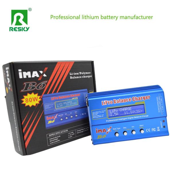 80W 6A RC Balance Charger Imaxb6 For Li-ion / Li-Polymer / Mi-Mh Ni-CD Drone Battery
