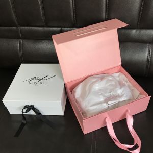 Quality Birthday Magnetic Folding CMYK PMS Collapsible Gift Box With Ribbon for sale