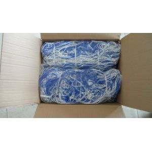 Quality Knotted Striped Soccer Net Polyethylene Square 120mm Senior Net for sale