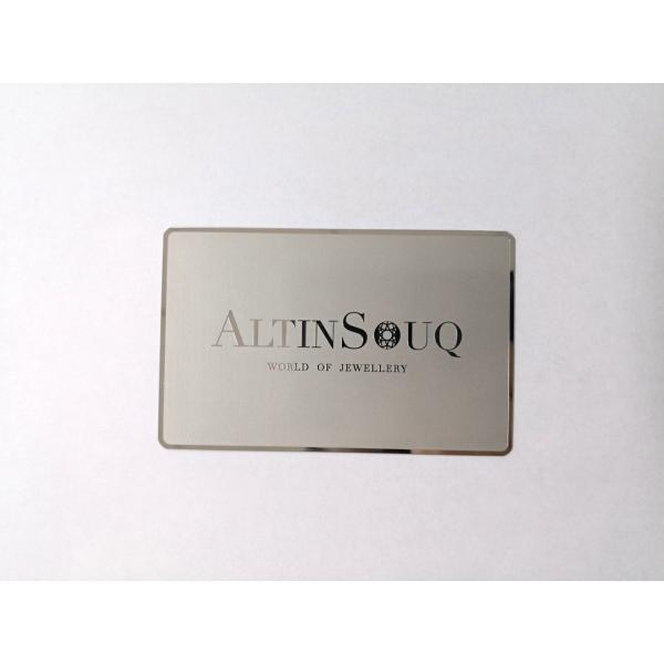 Customized Logo Engraved Metal Business Cards Personalized Mirror Surface