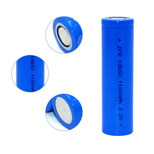 IFR 18650 LiFePO4 Battery Cell 10A 3.2V 1100mah with High Discharge Rate