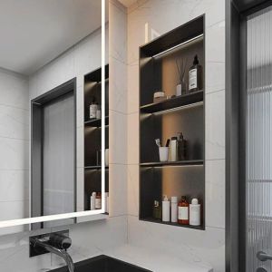 Quality Rectangle Stainless Steel Wall Niche 201 304 Metal Shower Niche for sale
