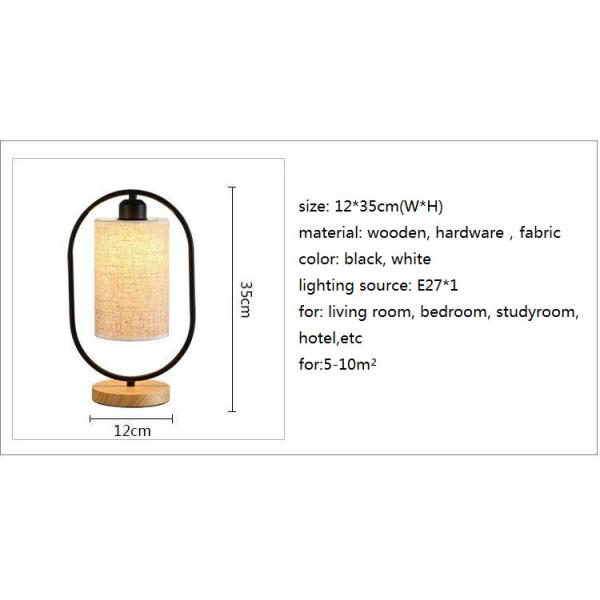 Chinese Style Table Lamp Bedroom Bedside Lights Vintage Wooden table lamp(WH-MTB-101)