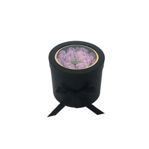 Quality Luxury Velvet Flower Round Ardboard Packaging Tubes Containers With Lids for sale