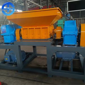Q235 Steel Plate Double Shaft Shredder Machine Alloy Blades