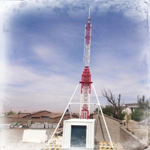 China Tripod battary Winch Up 45KG 30M Lattice Steel Towers on sale