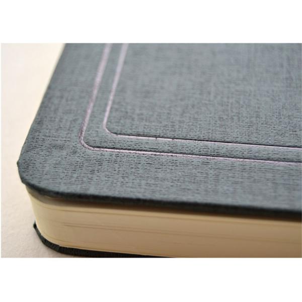Customized Academic A5 PU Leather Diary Notebook with Elastic Band and 80 Inner Pages