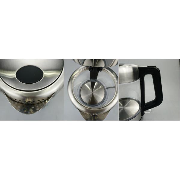 Fast Boiling Clear Glass Electric Kettle 1.5L Cordless Glass Electric Kettle