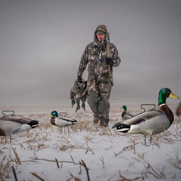 Custom PP Mallard Silhouette Decoys For Hunting Waterproof Anti Reflective Multiple Style