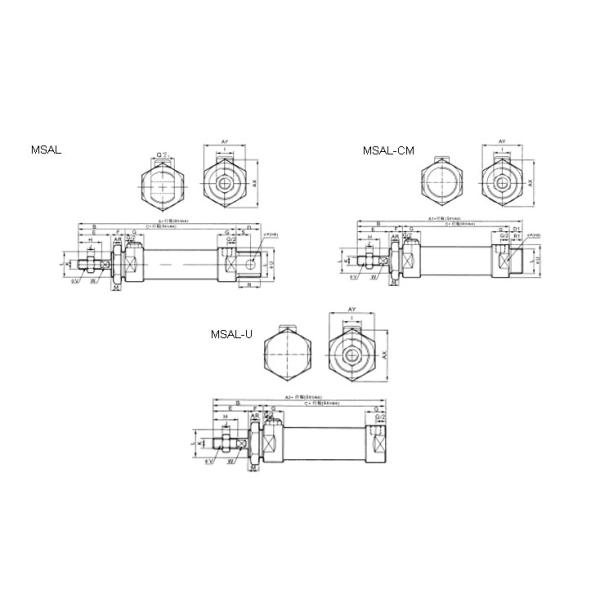 MAL aluminum mini cylinder