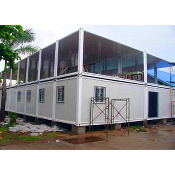 Two Layers Prefabricated Container House , 40ft Container Home With Insulation Wall Panel