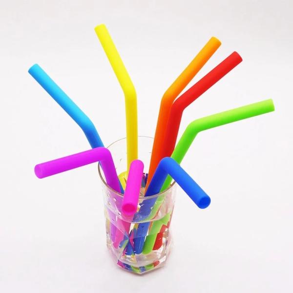 LFGB Eco Reusable Customized Silicone Collapsible Straws