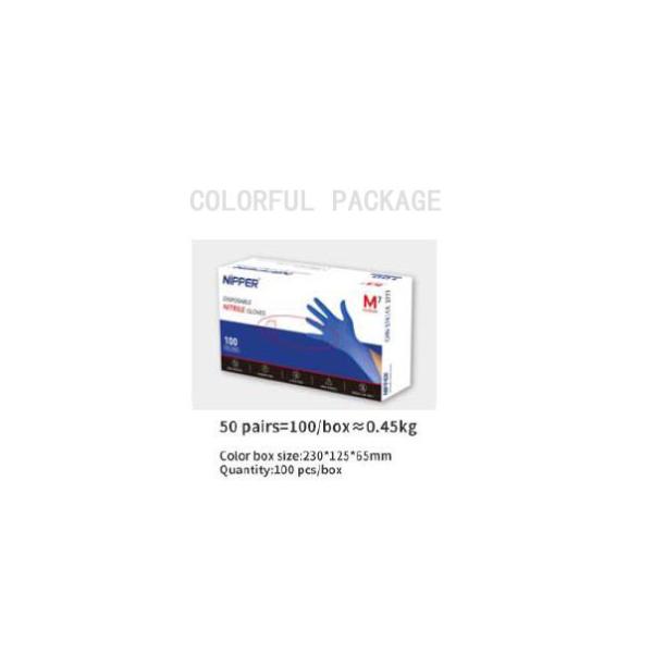 Green Long Nitrile Latex Gloves Biodegradable
