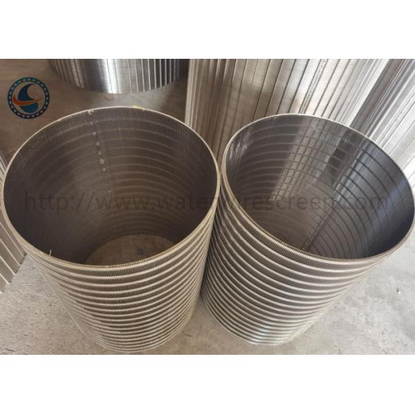 Stainless Steel 316l Reverse Wedge Screen Filter Johnson Drum Screen For Back Washing