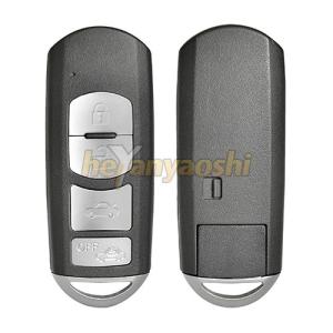 Quality Mazda 4 Buttons Smart Key Shell with Emergency Key Insert for sale