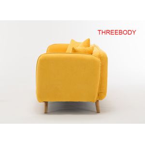 Modern Contemporary Bedroom Furniture Customized Three Seater Fabric Sofa