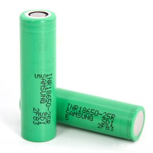 China 3.7V 2500mah 25r Lithium 18650 Rechargeable Battery Cells on sale