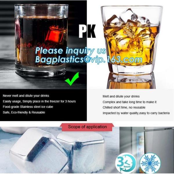 stainless steel whisky stones free sample reusable metal ice cubes, Stainless Steel Whiskey Chilling Rocks Ice Cube Whis
