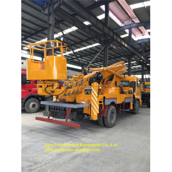 Yellow Special Purpose Truck 16m Telescopic Boom Aerial Work Truck