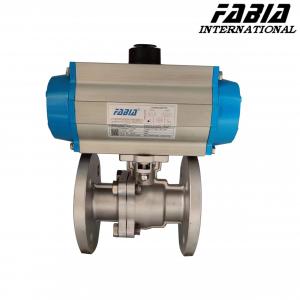 Quality Pneumatic 2 Way Ball Valve Flange Two Way Ball Valve Pneumatic Ball Valve for sale