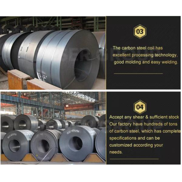 Q235 Q345 Black Carbon Steel Coil Hot Rolled Steel Coil 1250-2000MM Width