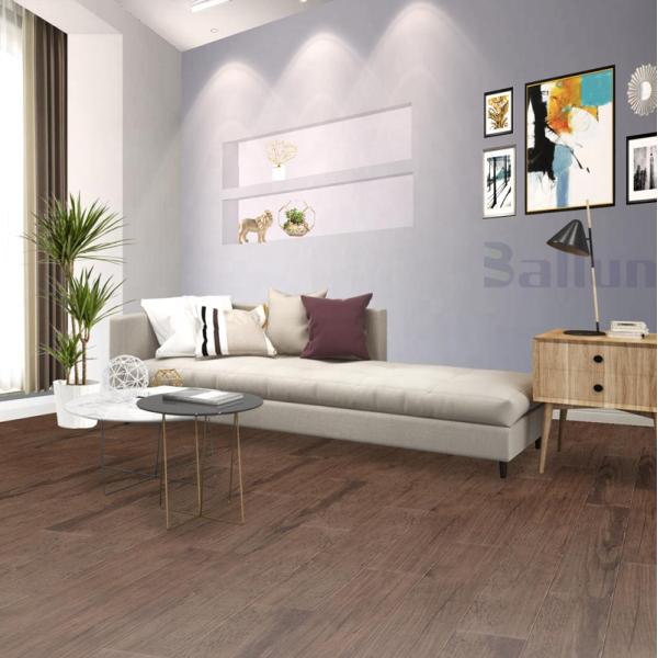 Easy Installation Unilin Click Lock SPC Hybrid Vinyl Flooring with Cork in Brown Color