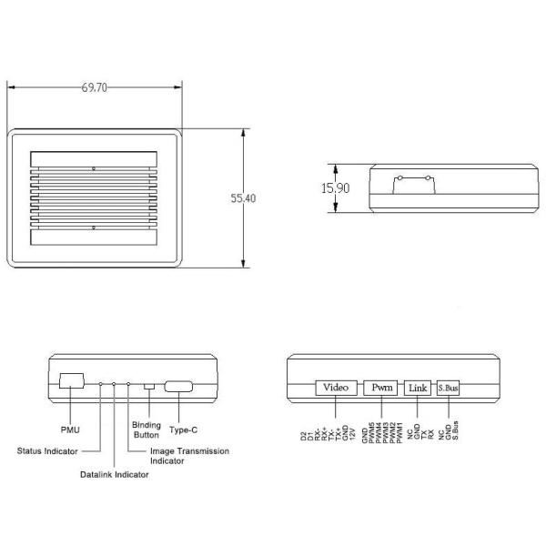 1080P ISO9001 APM PIX Drone Flight Controller With GPS