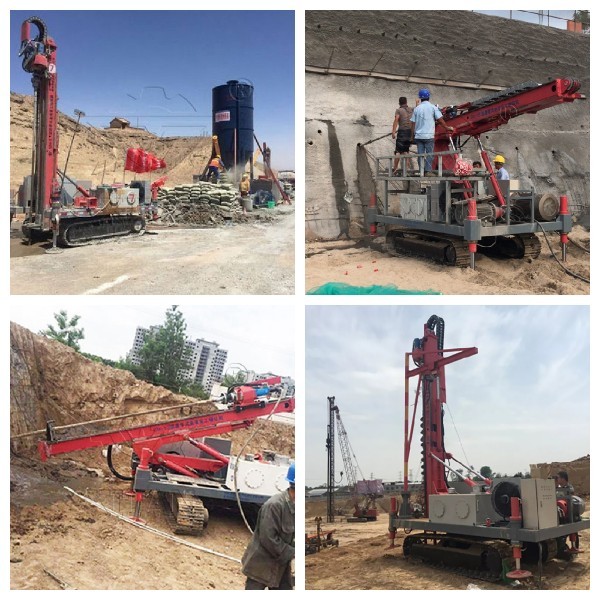(55+11)kW Hot Selling Crawler Type Anchor Drilling Rig for Construction of Rock Stratum in Uzbekistan