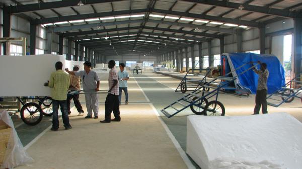 Buy Continuous Styrofoam Polystyrene Sponge Foam Making Machine For Mattress at wholesale prices