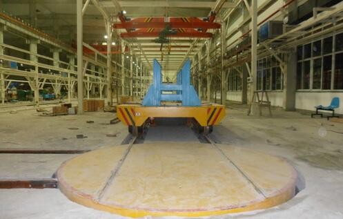 Aluminum Coil Transfer Car , Heavy Handling On Rail Transfer Cart KPC - 30T Model