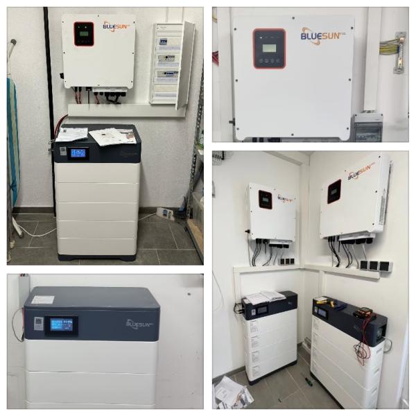 Bluesun 12v-100ah Home Battery Storage System Lifepo4 Solar Lithium Ion Stackable with Smart BMS & CAN Communication Port