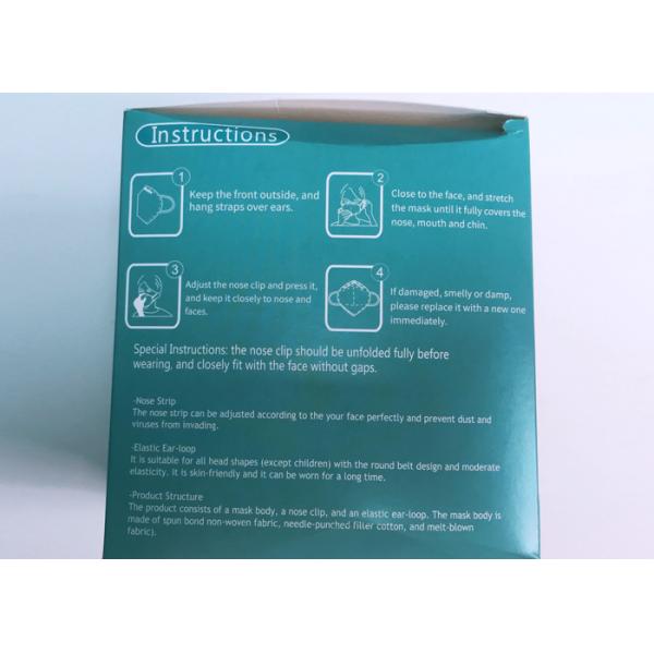 FDA 4- Ply Foldable KN95 Respirator Mask / Industrial Anti Dust Mask