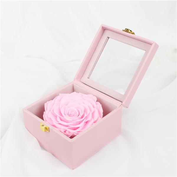 7-8CM Complex Colorful Preserved Rose Gift Box For Indoor Decoration