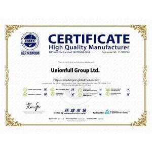Unionfull (Insulation) Group Ltd. Certifications