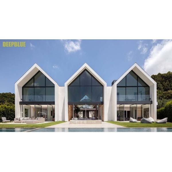 European Customized 2 Story Villa Prefabricated Light Gauge Steel Frame House Modular Home Multi Family Home