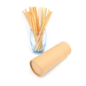 China Strong Biodegradable Paper Drinking Straws Waterproof Paper Smoothie Straws on sale