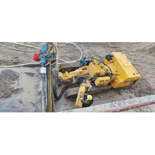 Diesel Engine And Double Speed Tramming Motor Hydraulic Crawler Drilling Machine BHD - 180G