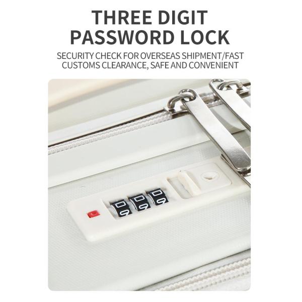 2in1 Set includes 14-inch,20-inch luggage with Scratch-Resistant Material Front-Open Pocket Laptop Trolley Carry-On Size Luggage Supplier with Hidden