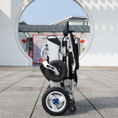 Electric Lightweight Foldable Wheelchair Brushless Aluminum Alloy