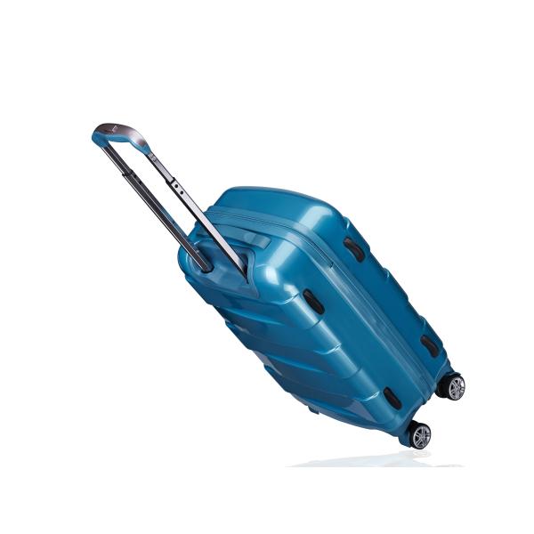 2pcs Luxury Hard PC Luggage Set with 24" Size USB Charging Port TSA Lock Rotating Wheels