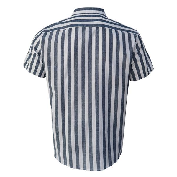 2023 Summer Europe and America Men&prime;s Short-Sleeved Men&prime;s T-Shirt Patchwork Color T-Shirt Leisure Summer Beach Fashion Short-Sleeved Striped Shirt