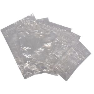 Clear Plastic Zip Lock Square Flat Bottom Gusset Bags