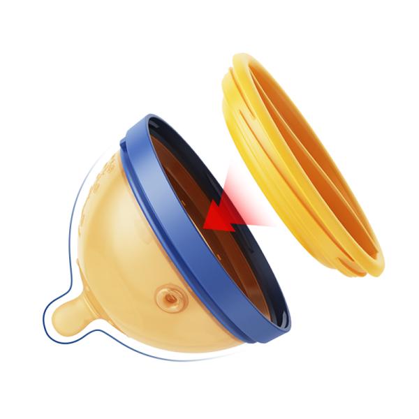 Anti Colic PP Silicone Baby Bottle Natural Feel Silicone Non Collapsing