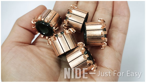 dc motor commutator .jpg 12P Copper Electric Motor Commutator DC Hook Type