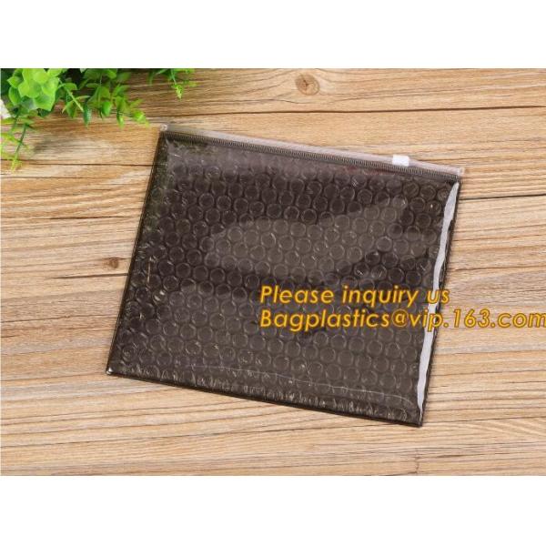 air mail metallic holographi rose gold bubble padded mailer / Zip lockk bubble bag/ slider bubble bag,Holographic Factory