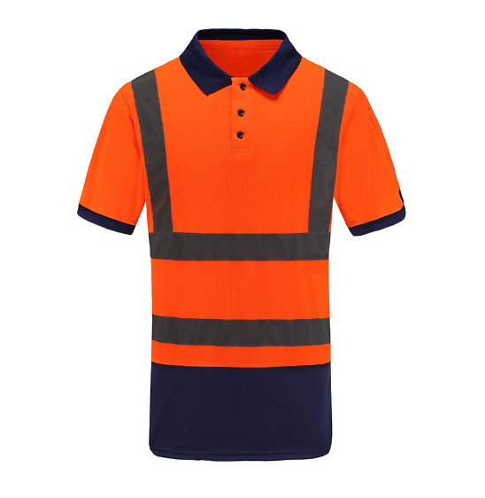 Reflective PPE Safety Wear Road Work Manager Reflective POLO Shirt/T-Shirt Customizable Logo
